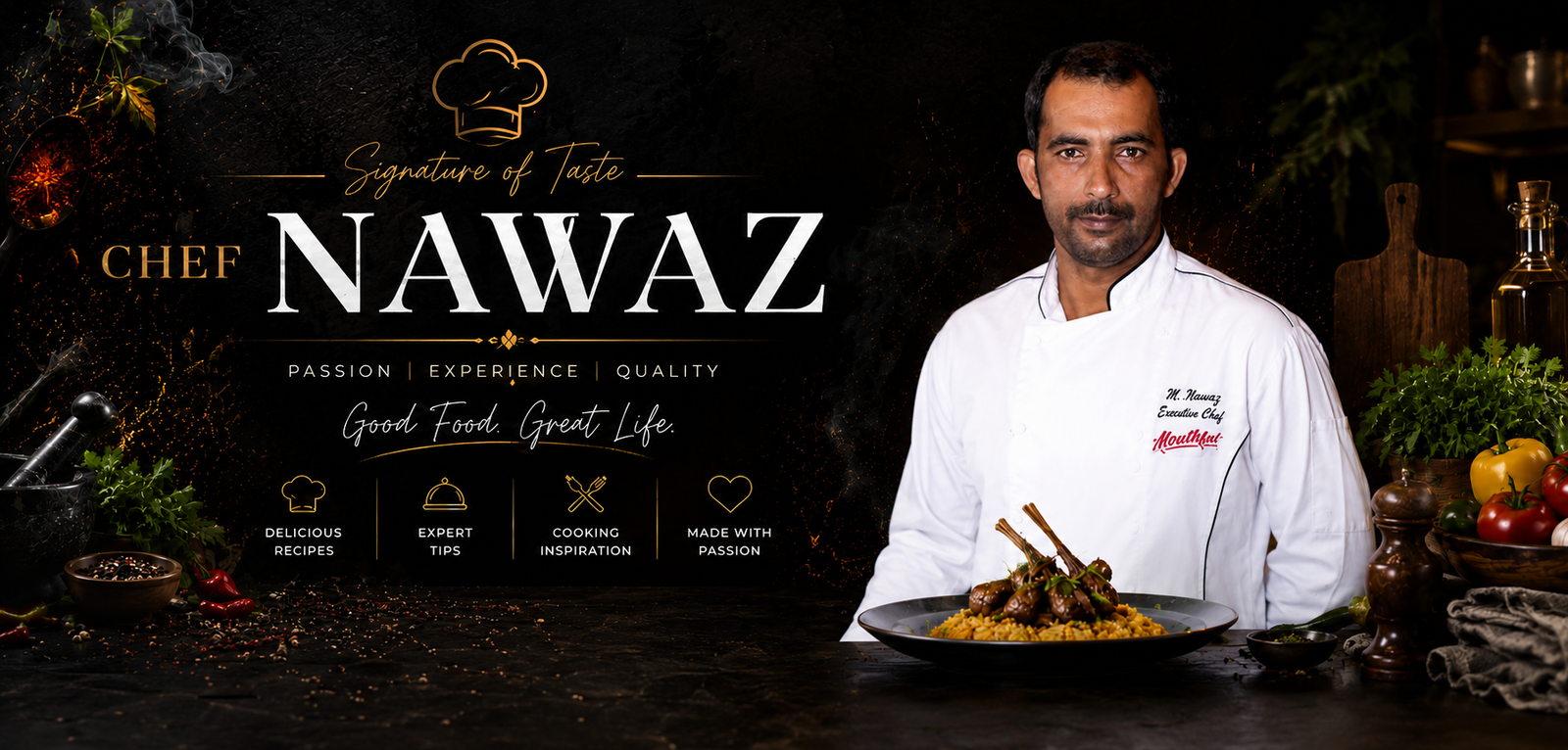 Chef Nawaz food presentation